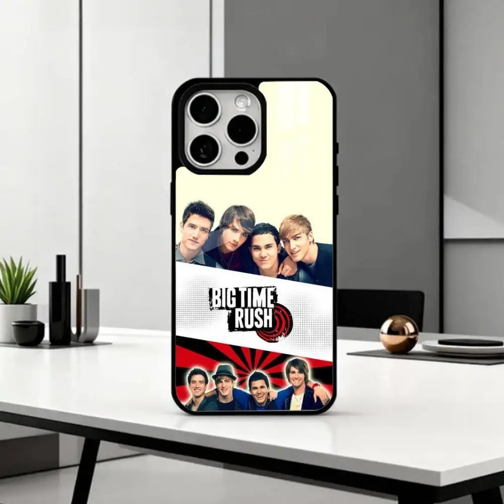 حافظة هاتف M-Music B-Big Time Rush لهاتف iPhone17,16,15,14,13,12,11 Plus، Pro Max Magnetic للشحن اللاسلكي Magsafe #2