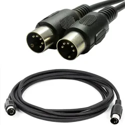 MIDI 5Pin DIN Male to Male Audio MIDIAT Adapter Cable For MIDI Keyboard,MIDI Extension Cable 1M 1.5M