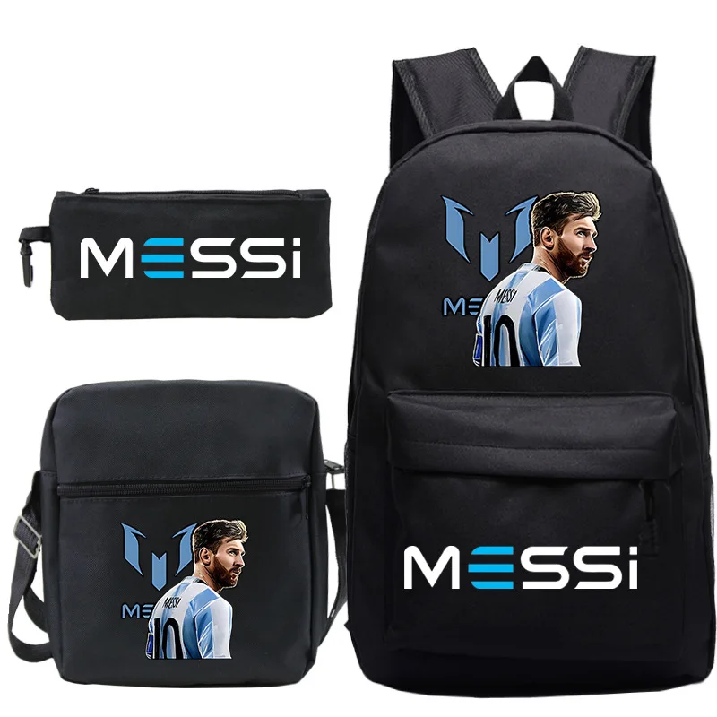 Messi Backpack Children School Bags 3D Printing Backpack For Teenage Girls Boys Schoolbags Travel Laptop Bookbag