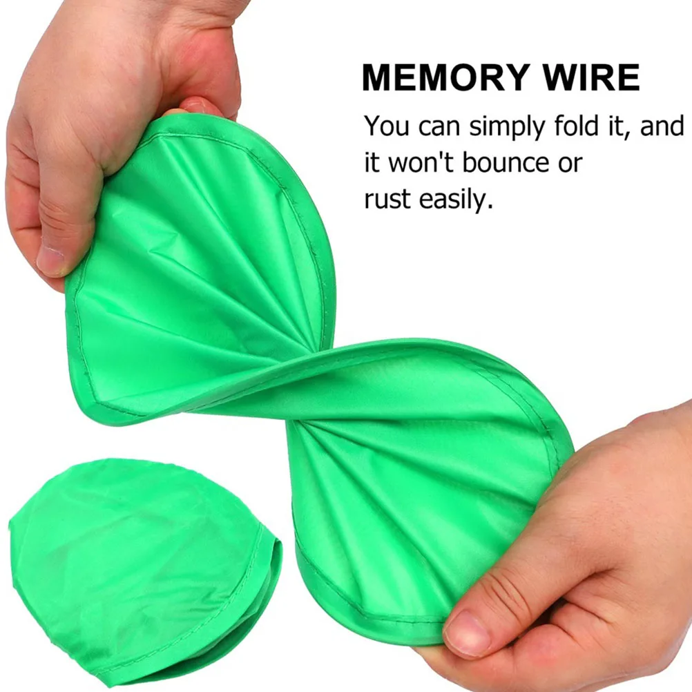 15pcs Foldable Flying Discs Round Fans Lightweight Smooth Edges Kids Sports Outdoor Toys Beach Size