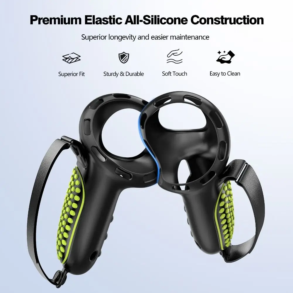 

Protective Sleeve Touch Controller Grip Cover Silicone Non-slip VR Controller Protective Cover Anti-scratch for Meta Quest 3/3S