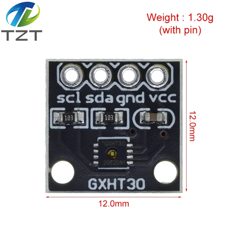 GXHT30 Temperature Humidity Sensor Module Microcontroller IIC I2C Breakout Weather Compliant Compatible SHT31 SHT30 For Arduino