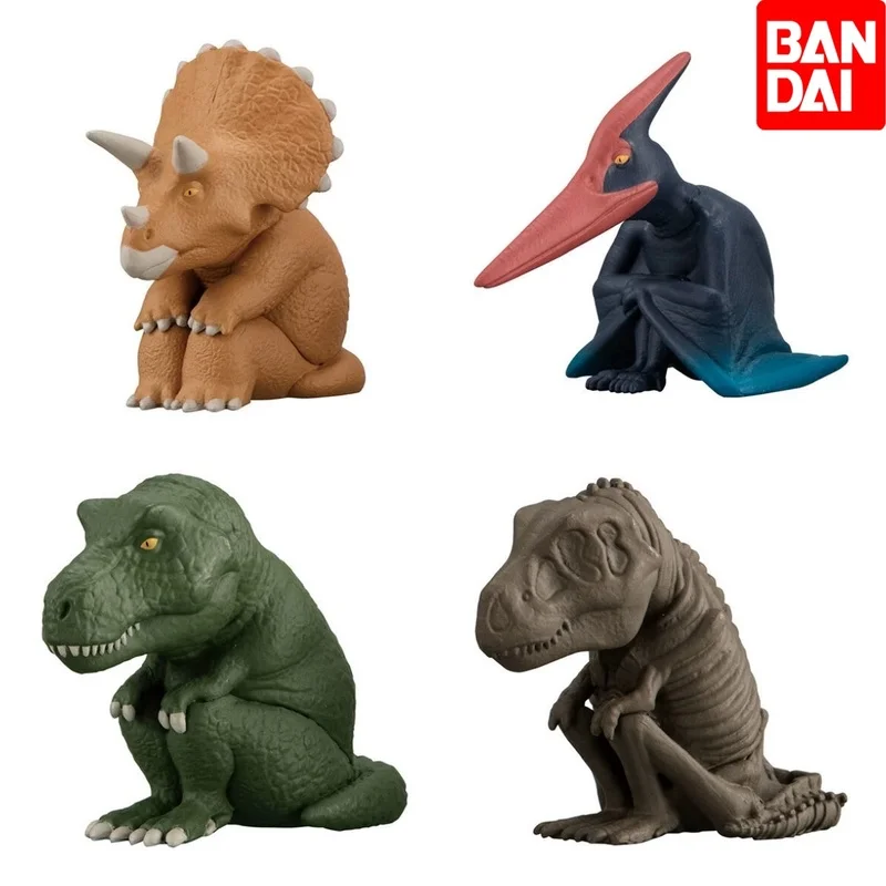 

Горячий оригинальный Bandai Gashapon динозавр T-Rex сидячая фигурка модели статуя модели коллекция украшения игрушки детские подарки на день рождения