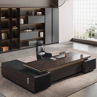 Luxury Height Office Desk Drawer Wide Corner Writing Laptop Study Office Desk Computer Storage Home Table De Bureau Furniture