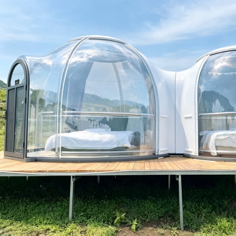 Outdoor Bubble House Transparent Tent Camp Starry Sky Room Scenic Area Homestay Exhibition Spherical Tent Hotel Bubble Room