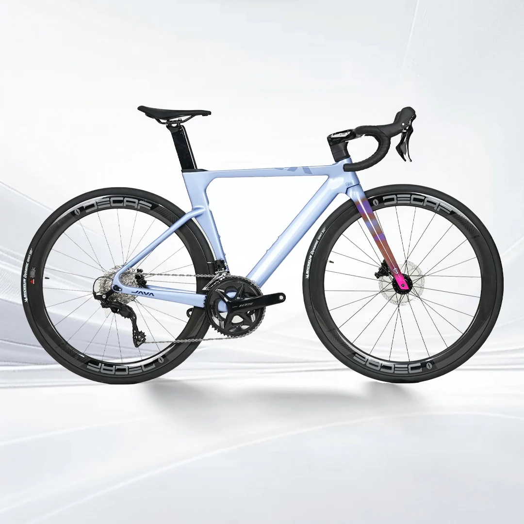 

YTYIN JAVA FUOCO-TOP UCI Carbon Fiber Integrated Frame and Handlebar SHIIMANO 105 Hydraulic Disc Brake Road Bike