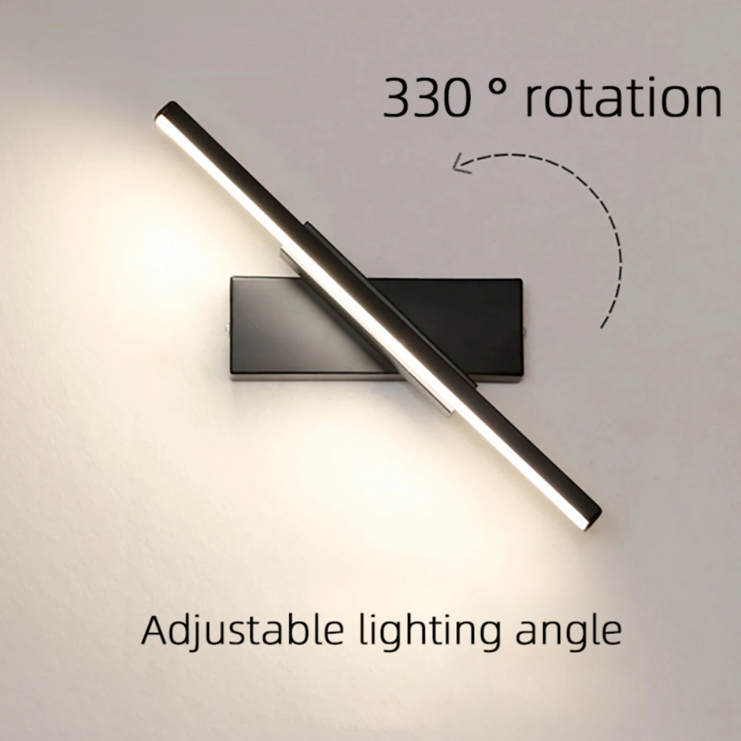 New Modern, Stylish and Minimalist LED Wall Lamp with Rotating Design - Ideal for Creative Staircase Lighting in Living Bedroom