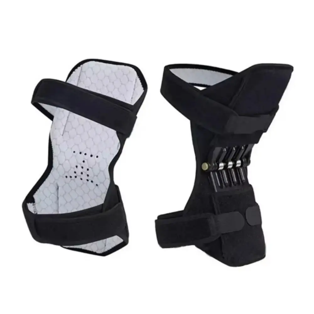 1/2 pièces rebond printemps genou Protection Booster respirant fixe Booster genouillères antidérapant genou manchon jambe Protection