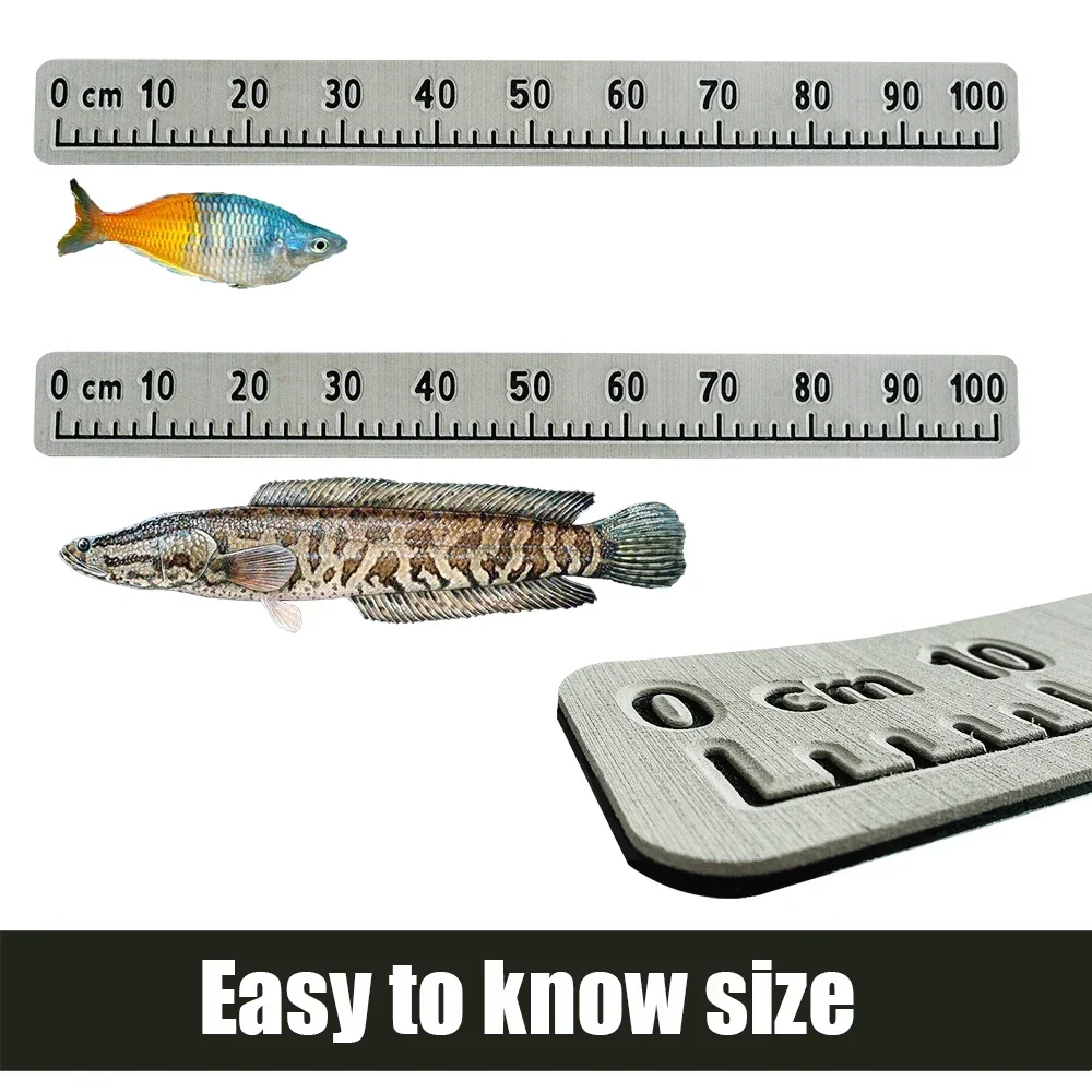 KXKZREN Foam Boat Fish Ruler Self Adhesive Backing 100cm Fish Measurement Tool for Fishing  Accessories Yacht Cooler Kayak