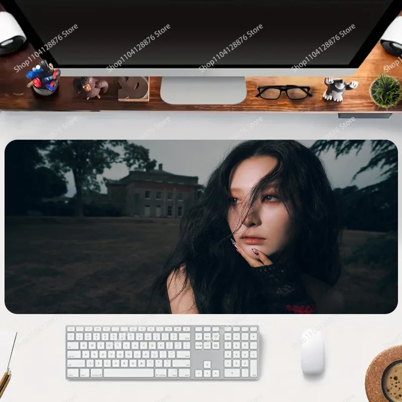 Singer Seulgi Ablum 28 Reasons Mousepad Gaming Mouse pad Gamer Pc Accessories Deskmat Keyboard Mat Desk Protector Mause Pads image 3