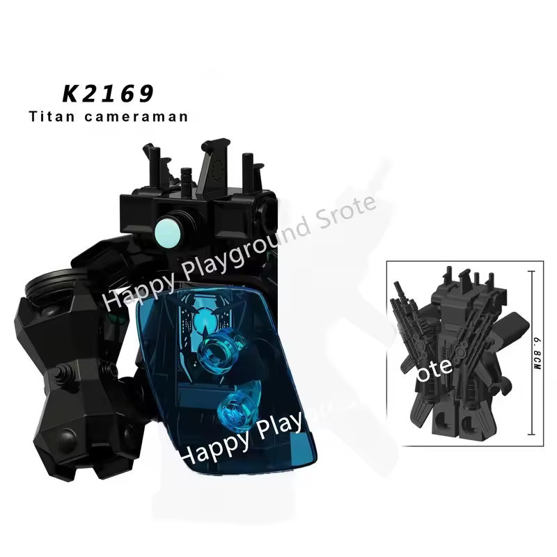 New KDL SWAT Skibidi Toilet Man Figures Anime Block Toys TvMan Titan Cameraman Speakerman Bricks Model Toy Birthday Gift - Image 11
