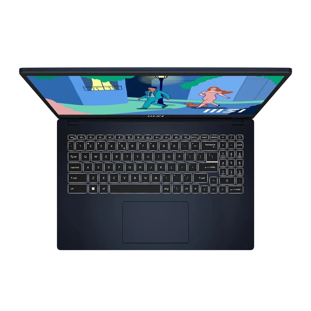 كمبيوتر محمول MSI Modern 15B12MO-640PL i5-1235U 15.6 بوصة FHD 60 هرتز IPS-Level 16GB DDR4 3200 SSD512 Intel Iris Xe Graphics Win11 Home Plus