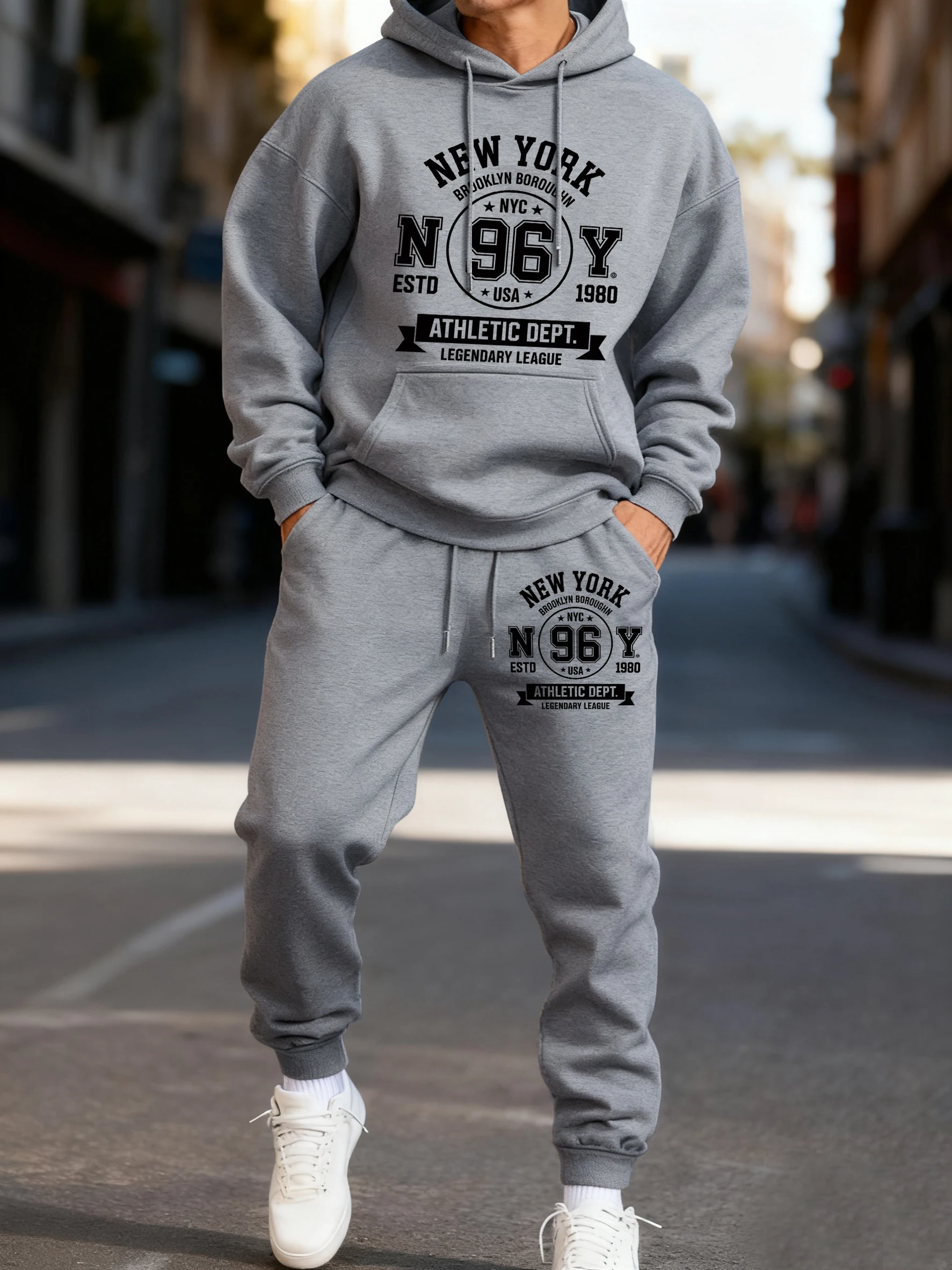 

Теплые повседневные спортивные штаны с принтом New York Brooklyn Boroughn, мужские осенние спортивные штаны с эластичной резинкой на талии, спортивные мягкие толстовки