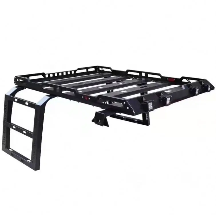 

Spedking Aluminum/Steel Cargo Carrier Roof Rack for Wrangler JK JL 2/4 Door