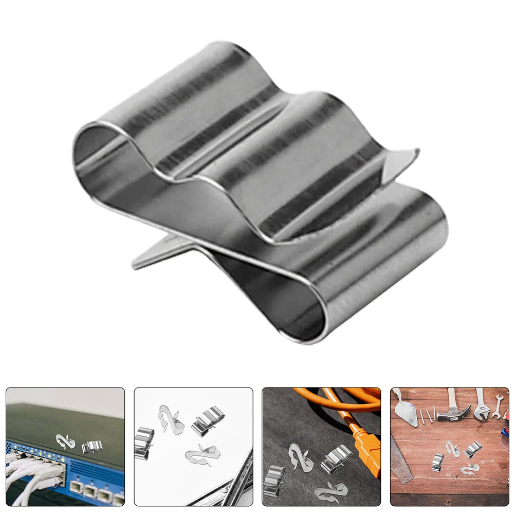 

30pcs Clips Solar Panel Cable Clamps Photovoltaic Cable Retainers Stainless Steel Wire Clips For Trailer Frame Wiring Module
