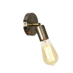 Vintage Nordic Iron Art Small Wall Lights for Home Wall Decor Bedroom Wall Lamp Headstock E27 Bronze/Black Adjustable Direction