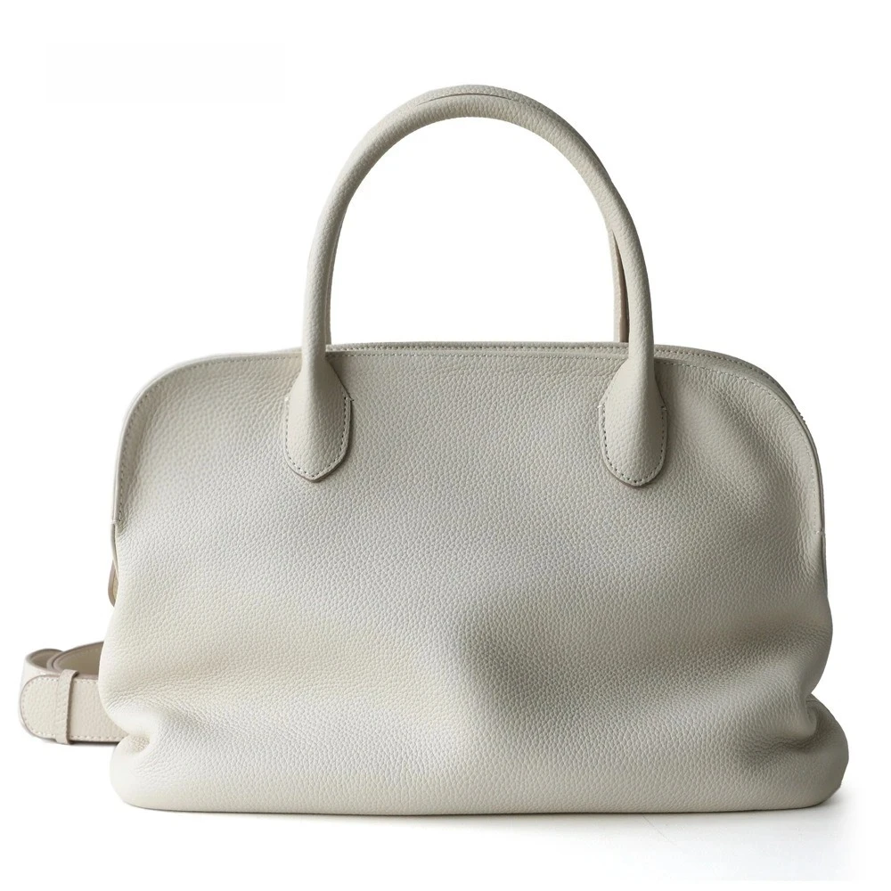 

2025 Simple Soft First Layer Cowhide High Texture Large Capacity Leather Tote Bag Commuter Portable Shell Women's Bag