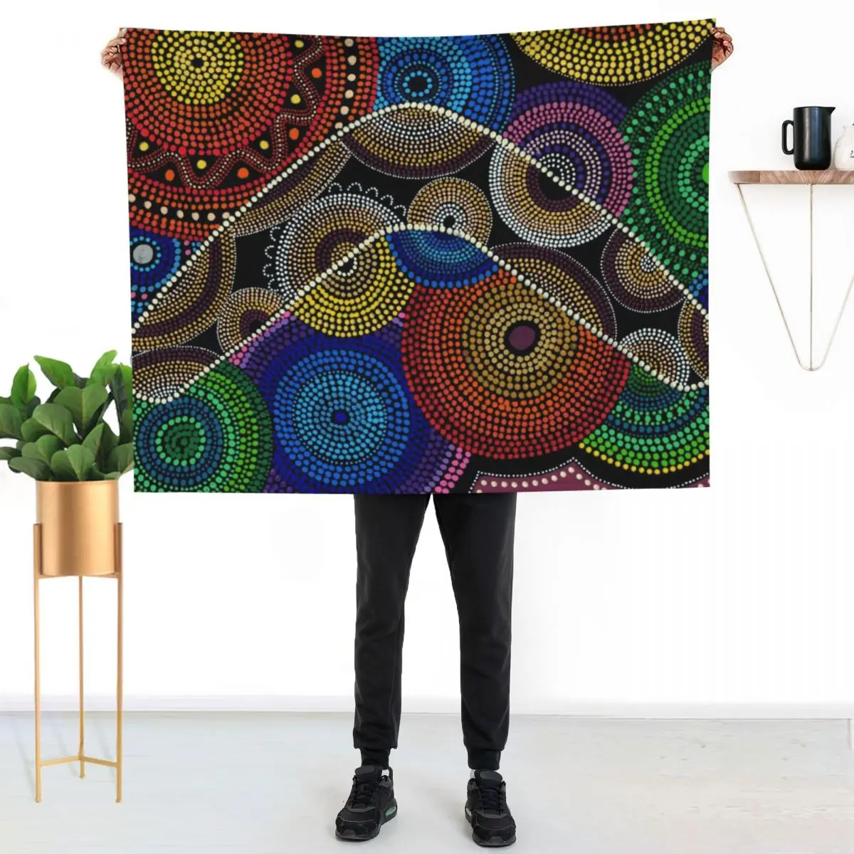 What Goes Around Comes Around Throw Blanket Decoratives Large Weighted for sofa Blankets