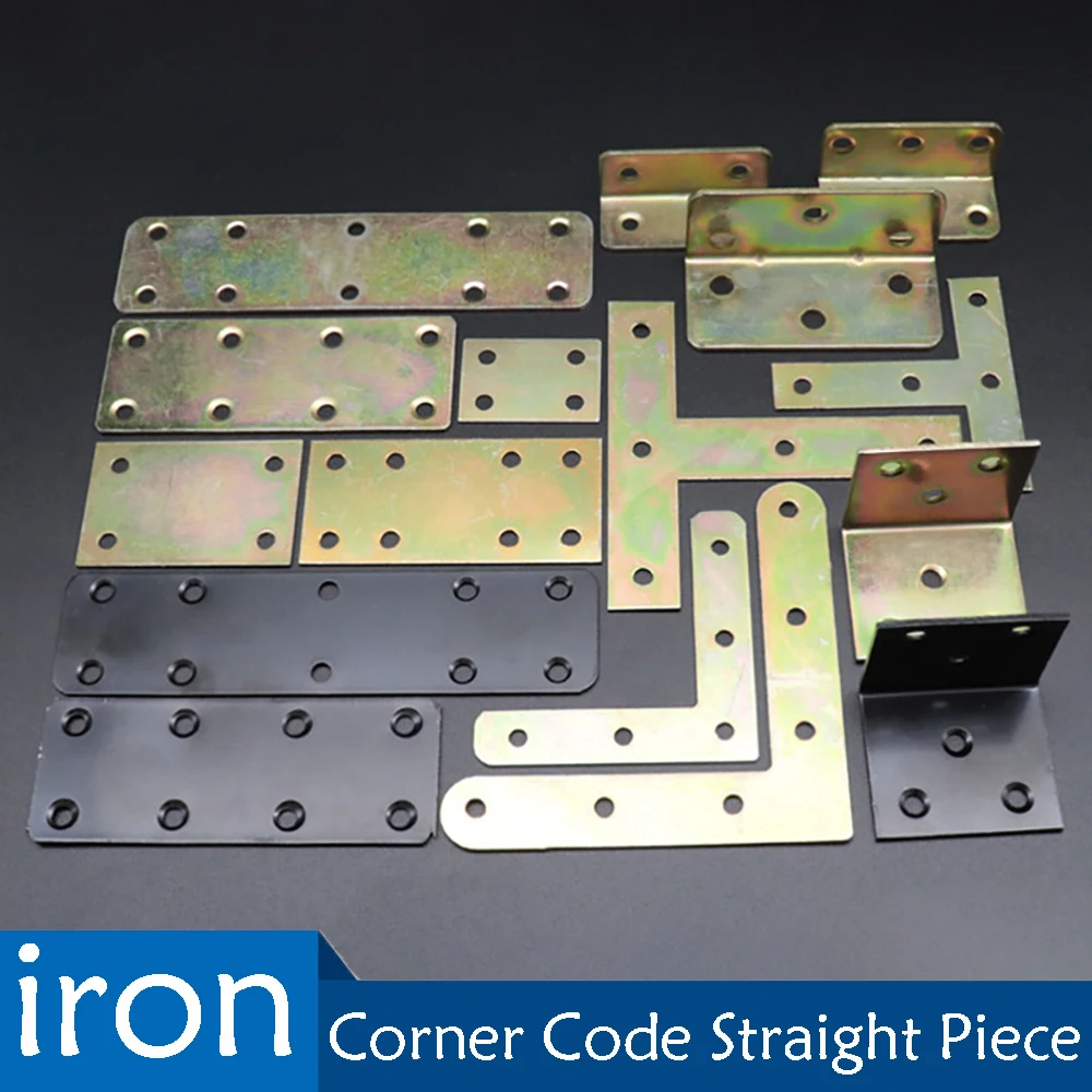 

Furniture Board Straight Flat Corner Brackets Straight Mending Plates Repair Fixing Corner Protector Furniture Fittings ﻿