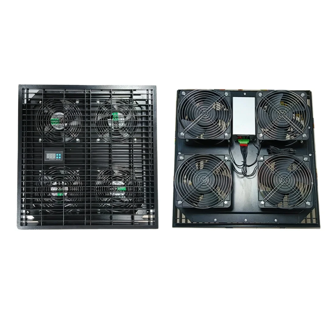 24X24 Air Boost Fan with Ec Fans or AC Fans for Telecommunications with Heavy Load Grate Panel