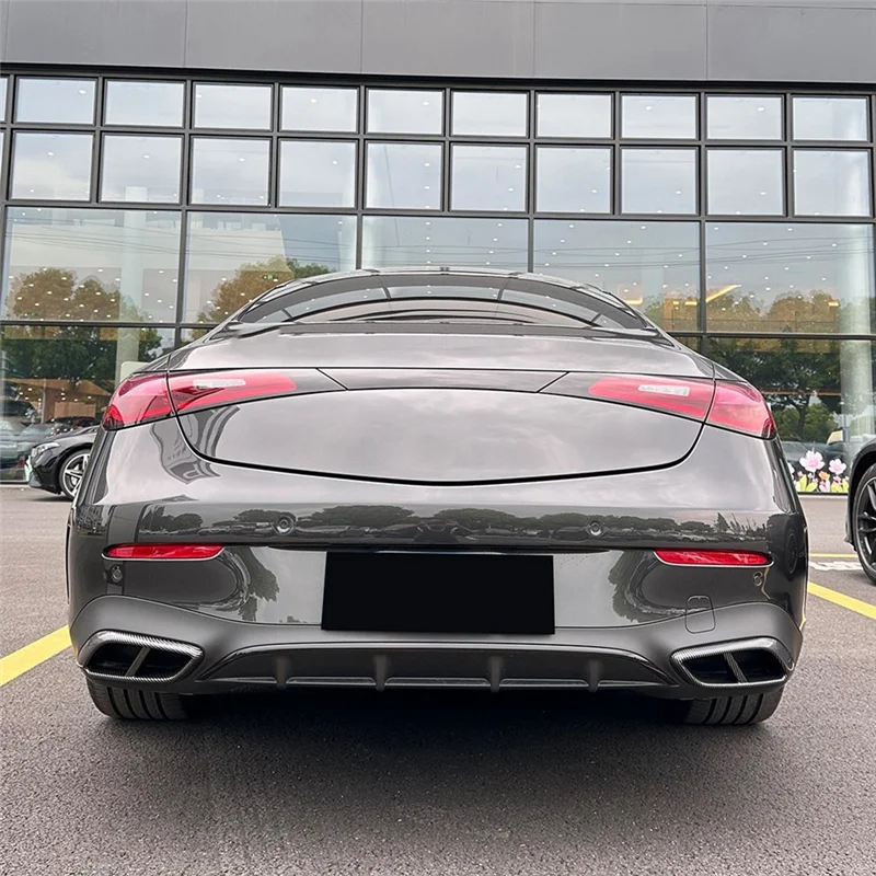 Reliable-Car Exhaust Pipe Trim Cover Stickers For Mercedes-Benz CLE Coupe C236 2024+ AMG Car Tail Throat Decor Frame Gloss