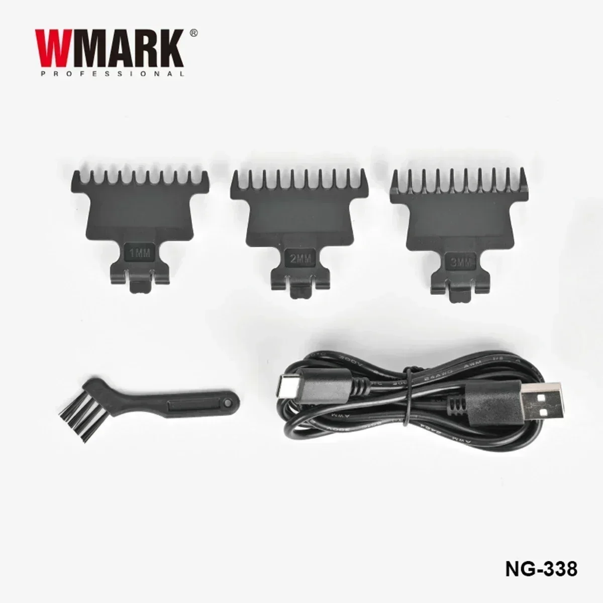 WMARK NG-338 Hair Trimmer for Men DLC Blade with Base Charger Cordless Professional Finishing Machine Hair Cutting Hair Clipper