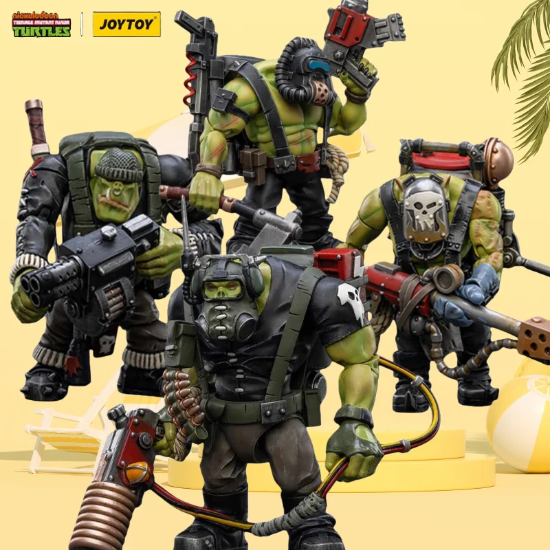 Figurki akcji JOYTOY Warhammer 40k 1/18 Anime 12CM Ork Kommandos Model Kolekcjonerski Zabawka Prezent