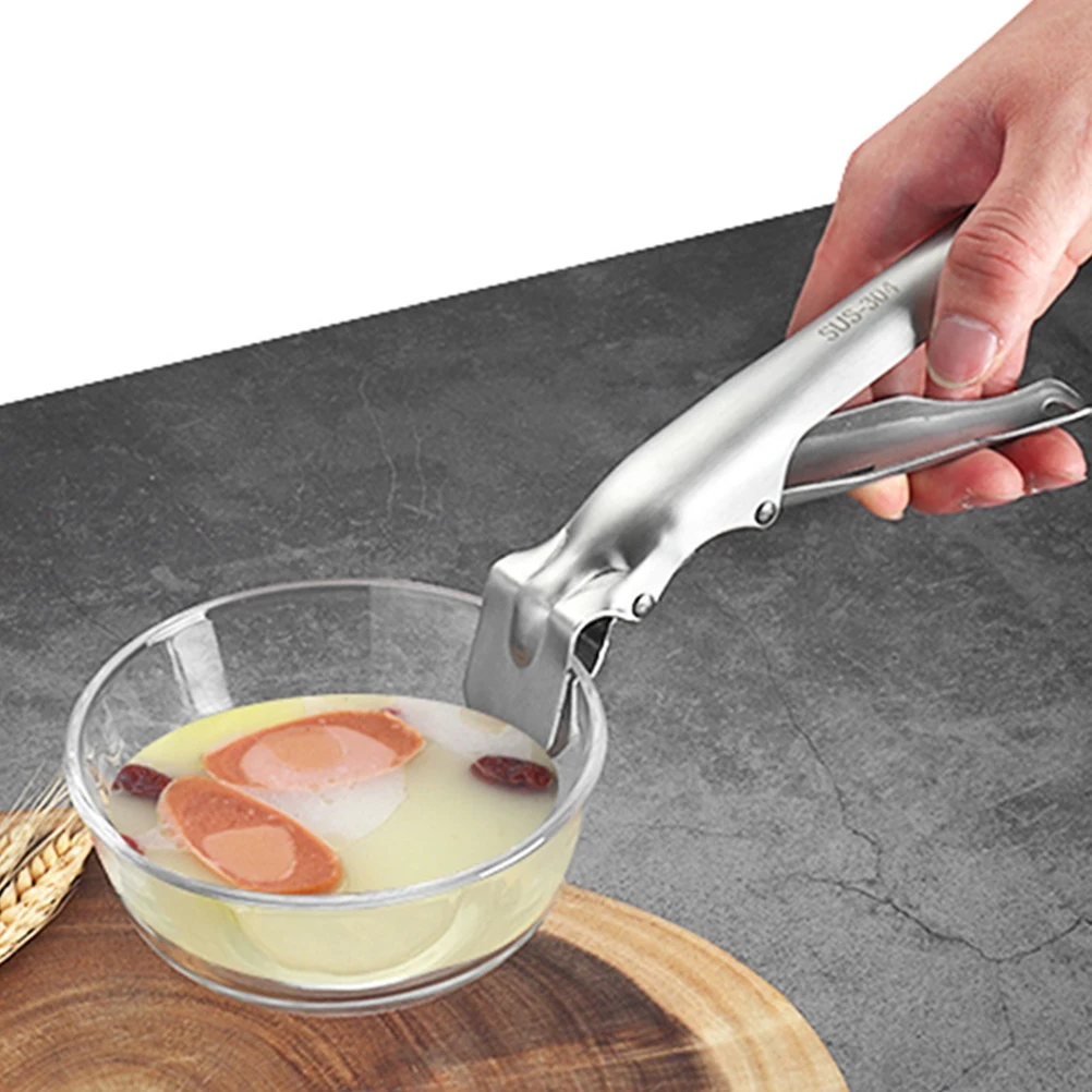 

Anti-Scald Plate Gripper Stainless Steel Hot Dish Clamp Smooth Edges Kitchen Gadget For Oven Barbecue Camping Cookware