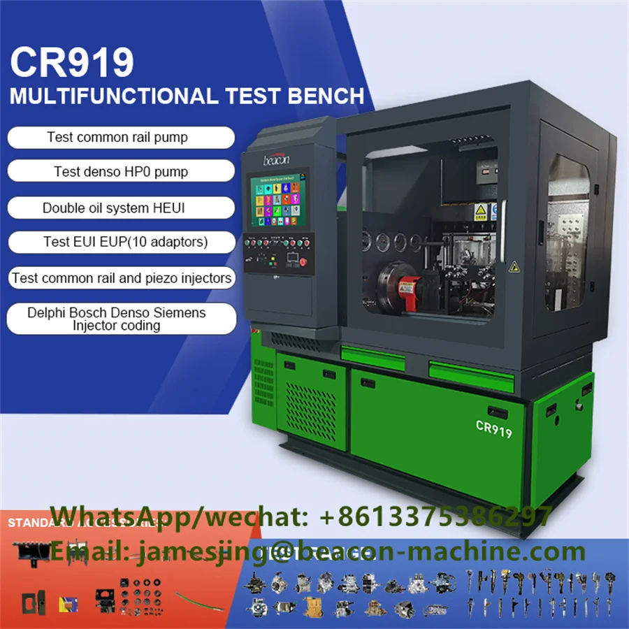 Multi-Functional Auto Electronics Cr919 Heui Common Rail Fuel Injector Pump Test Equipment With Eui Eup Cambox