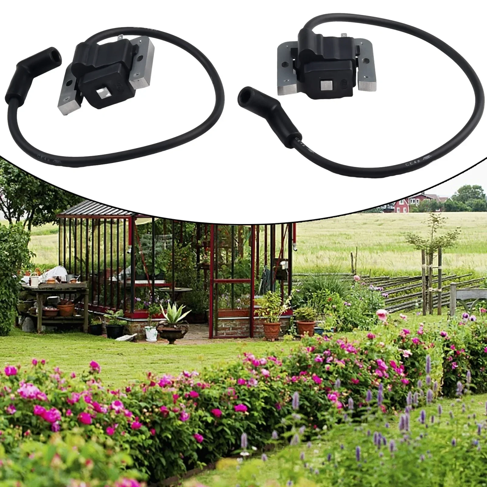 

Engine Ignition Coil 2PCS Accessories Black Delicate Lawn Mower Parts Replacement Solid Wear-resistance Practical
