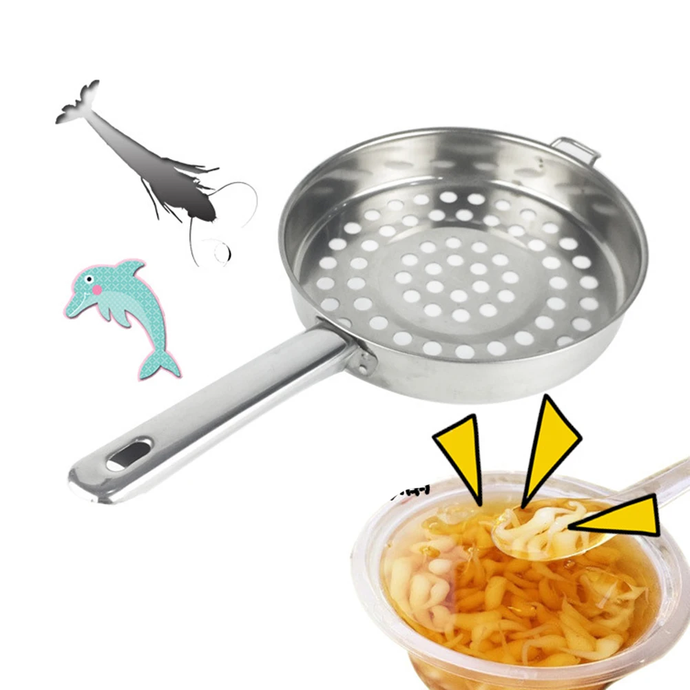 

Cooling Ladle Stainless Steel Long Handle Colander Spoon For Hot Pot Food Serving Kitchen Restaurant Use Cookware