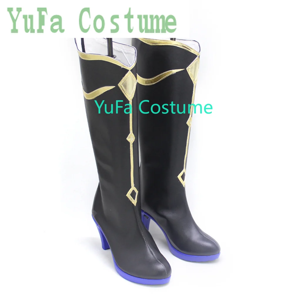 Genshin Impact Lumine Cosplay Shoes Boots Game Anime Halloween Christmas YuFa Costume