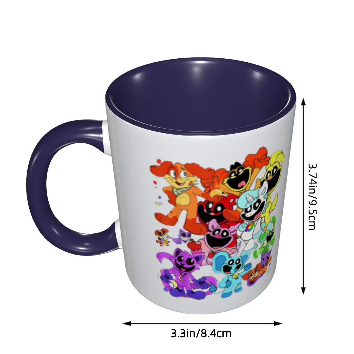 Smiling Critters Animals Mug Funny Ceramic Coffee Cups Tea Mugs Milk Cup Drinkware Gift for Friends DIY Custom