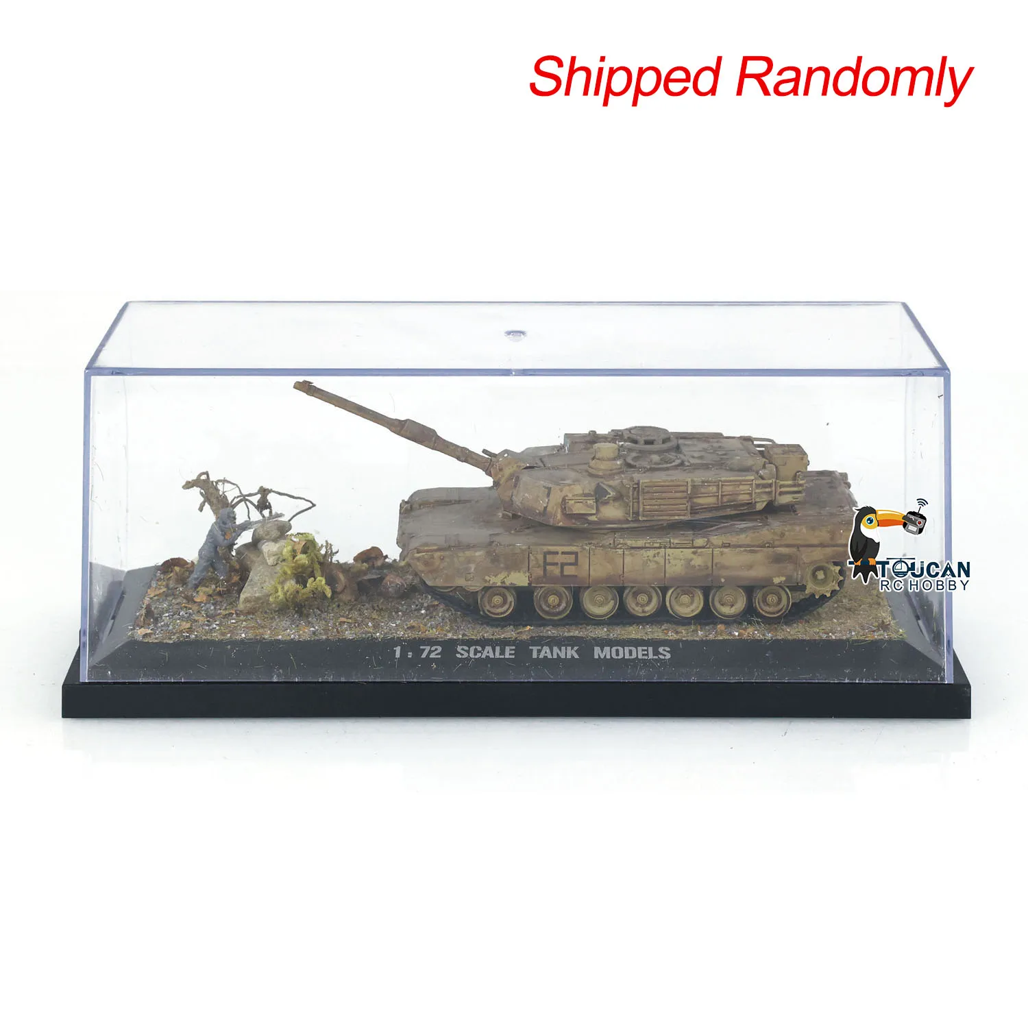 Henglong US Abrams M1A2 3918 Static Plastic Tank 1/72 Scale Model Without Radio System Electronics Mini Toys Boys Gifts TH24304