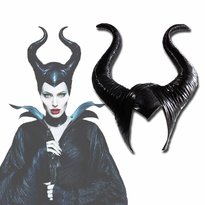 Sleeping Spell Maleficent Maleficent Horn Headgear Hair Accessories Halloween Masquerade Side Props Halloween Cosplay Props
