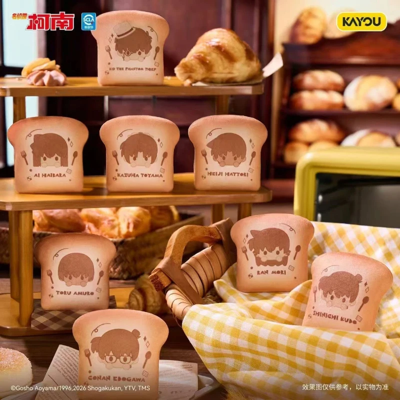 New Arrival Kayou Detective Conan Jiao Jiao Baking Series Spit Surrounding Blind Box Badge And Bag  Cute Christmas Gift