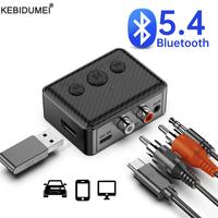 Bluetooth 5.4 Audio Receiver RCA 3.5mm AUX USB Wireless Adapter With MIC Support U-Disk Play For Car Kit Speaker Amplifier