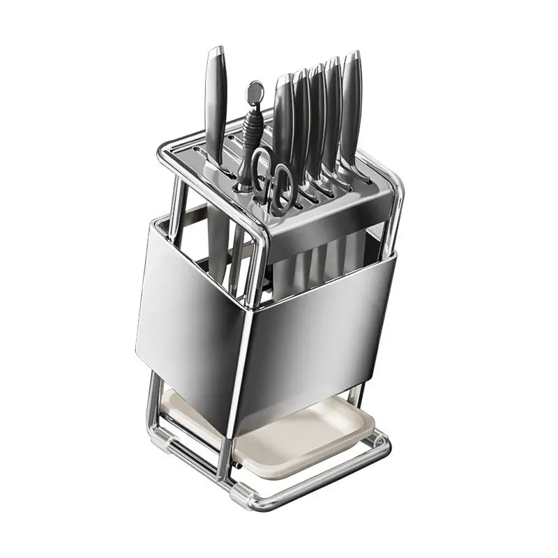 

Stainless Steel Knife Holder Kitchen Storage Organizer Multifunctional Kitchen Knife Holder Knife Organizer Cutlery Organizer