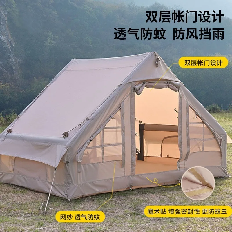 Speed-Free Inflatable Tent Pyramid Outdoor Camping Tent Folding Portable Camping Cabin