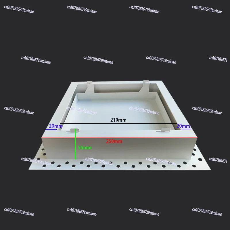 Putty Ash Pre-embedded Bathroom New Trend Central Air Conditioner Back Trend Borderless Extremely Narrow Embedded Back Trend