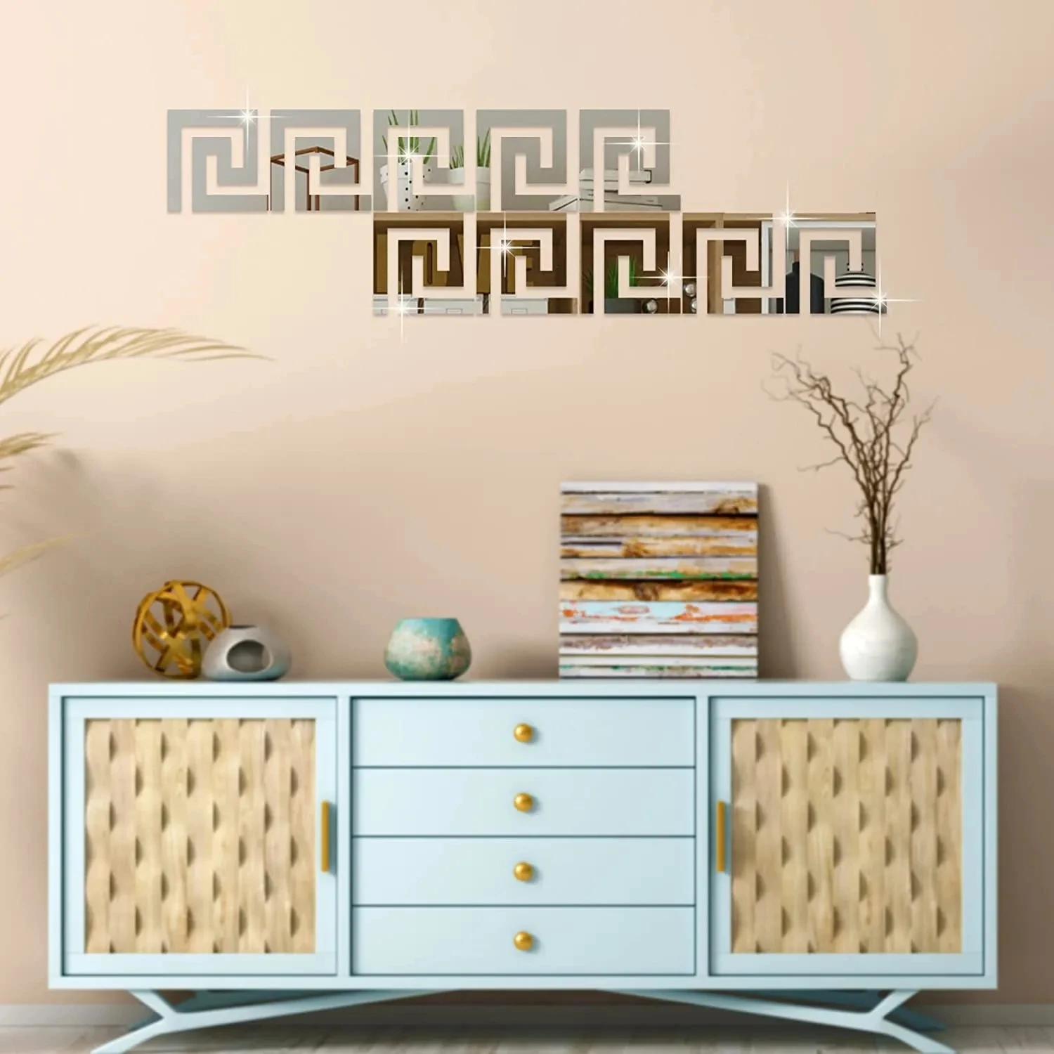 100/50pcs Self Adhesive Waist Line 3D Mirror Sticker 10x10cm DIY Wall Stickers for Living Room Edge Strip Corner Line Wall Decor