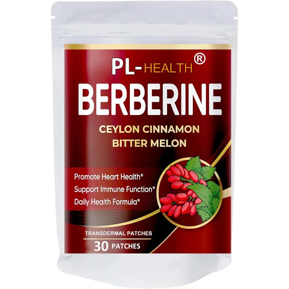 Berberine Transdermal Patches Healthy Immune System -30 Patches One Month Supply