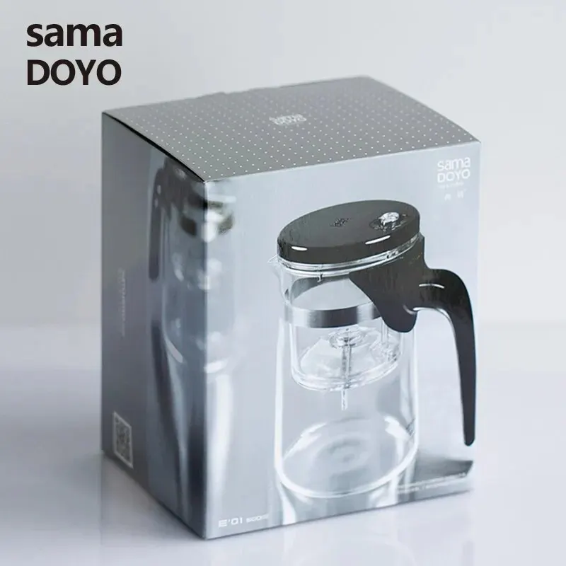 جديد Samadoyo E-01 إبريق شاي Gongfu عالي الجودة وكوب 500 مللي زجاجي SAMA Art Tea Cup لـ Dian Hong Black Da Pao #4