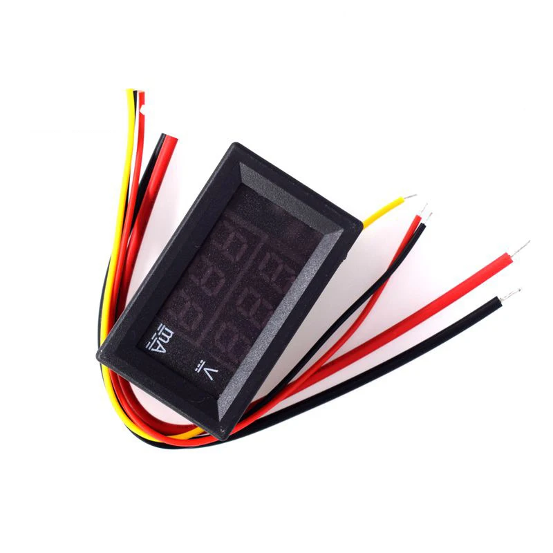 DC 0-100V 10A Digital Voltmeter Ammeter Dual Display Voltage Detector Current Meter Panel Amp Volt Gauge 0.28\