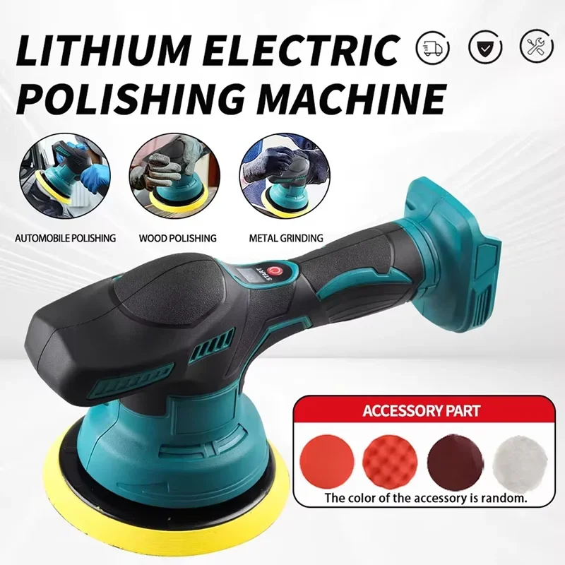 เครื่องขัดสีรถยนต์ไร้สาย 8 ระดับความเร็ว ใช้แบตเตอรี่ Makita 18V สำหรับงานเคลือบเงาและดูแลรักษารถยนต์