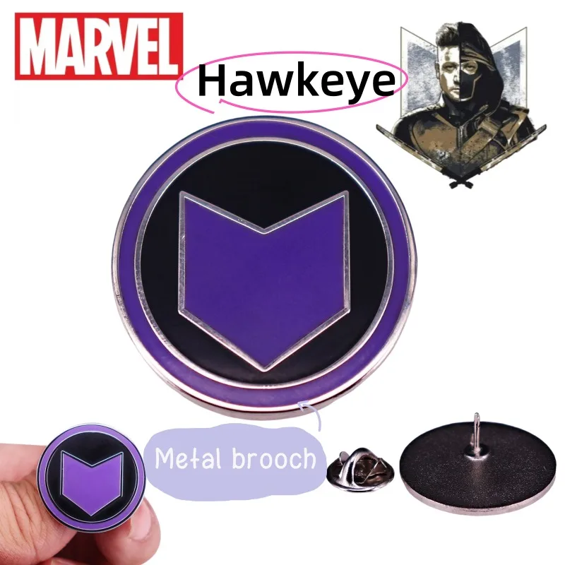 

Marvel Super Hero Hawkeye Icon Metal Brooch Creative Handsome Cool Pin Student School Bag Accessories Pendant Gift Wholesale