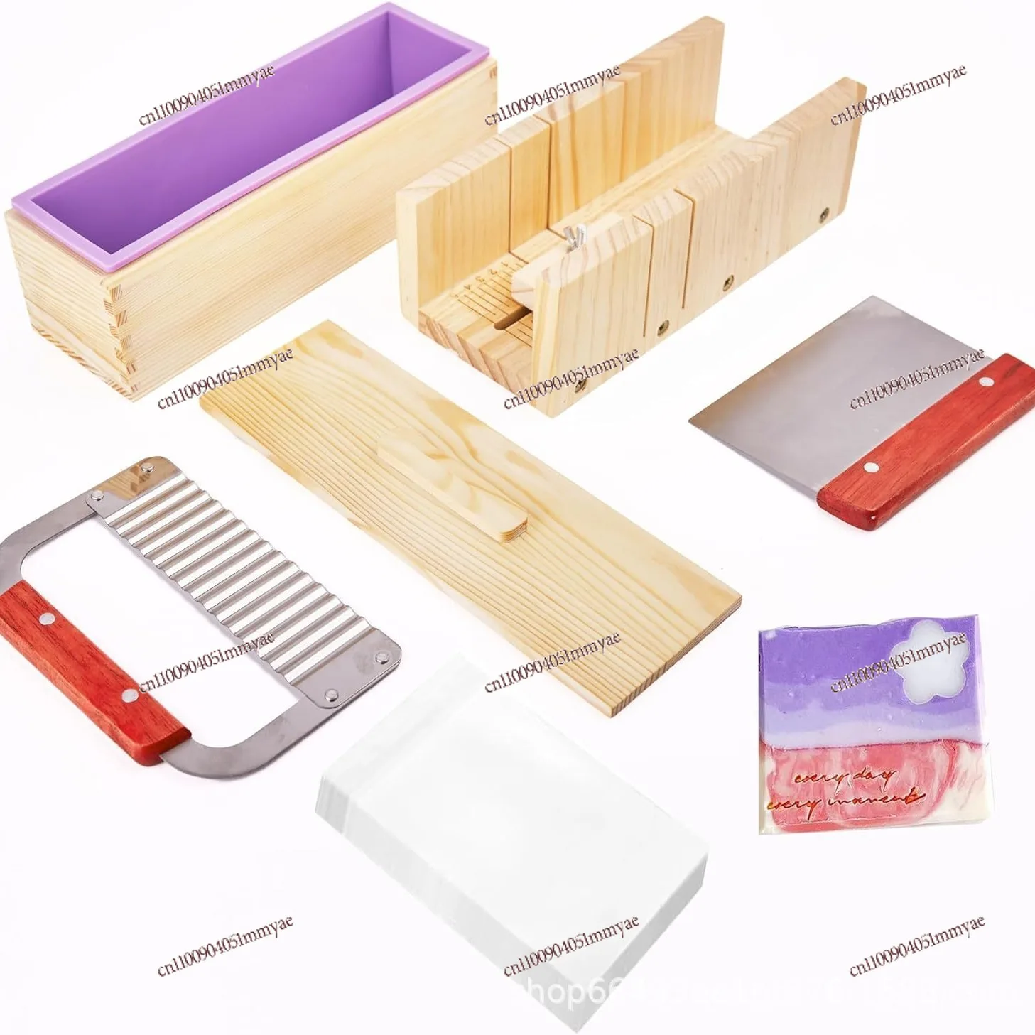 

DIY handmade soap mold, rectangular wooden box, with adjustable