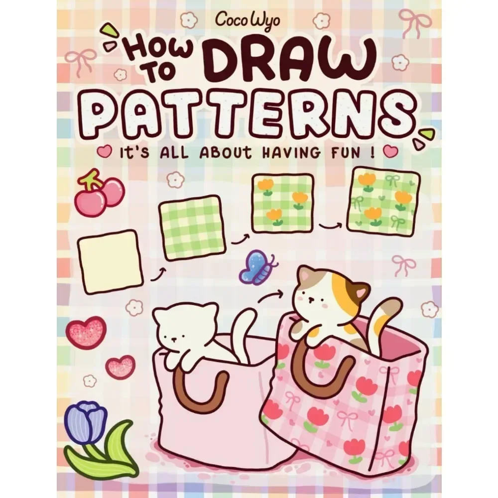 //Coloring Book for Adults/Kids How to Draw Patterns: Easy and Fun Step-by-Step Guide for Unique Creations Cultivate imagination