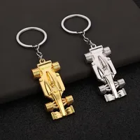 Car Styling Keychain Fashion Formula 1 Racing Car  Keyring Key Chain Ring For VW Golf Renault Klod Skoda Octavia Ferrari