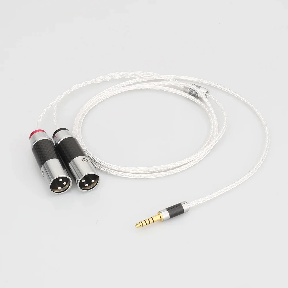 

Audiocrast HIFI 8 Cores OCC Silver Plated 4.4mm Balanced to Dual 2x 3pin XLR Balanced Male Audio Adapter Cable